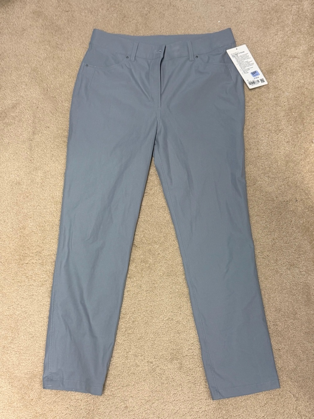 NWT Lululemon Women’s City Sleek 5 Pocket 7/8 Pant Rhino Grey Size 10